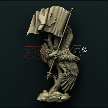 CANADIAN EAGLE 3D STL 3DWave